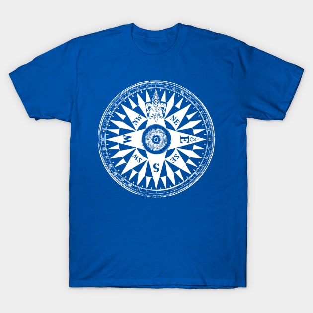 Nautical Compass | Vintage Compass | T-Shirt by Eclectic At Heart